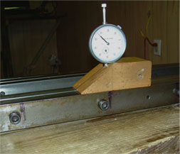 Setting the Taper on the Form